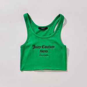 JUICY COUTURE 💚 Green Cropped Tank Top